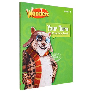 现货 美国麦格劳希尔英语教材Reading Wonders Your Turn Practice Book, Grade 4阅读练习册 四年级【中商原版】