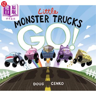 海外直订Little Monster Trucks Go! 小怪物卡车加油!
