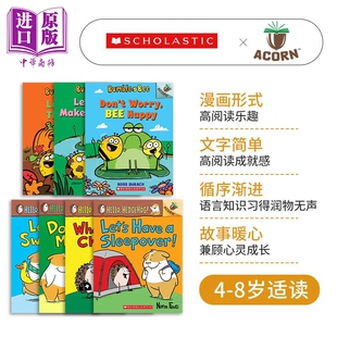 Acorn 学乐橡树种子桥梁漫画7册套装 Hello Hedgehog 小刺猬的故事 Bumble Bee 大黄蜂与小蜜蜂 儿童故事分级阅读【中商原版?