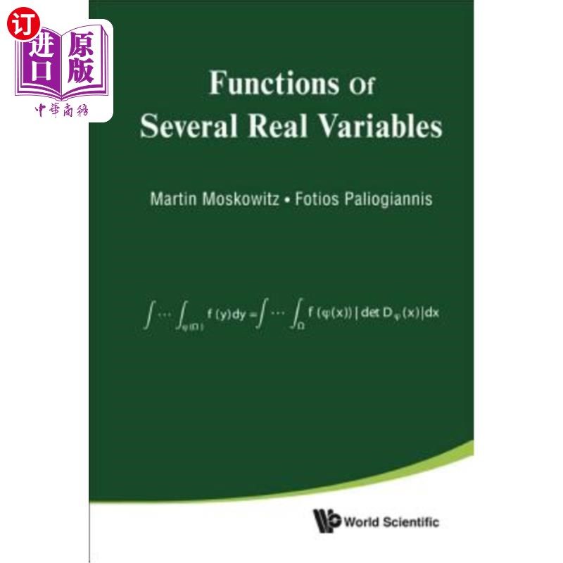 海外直订Functions of Several Real Variables 几个实变量的函数