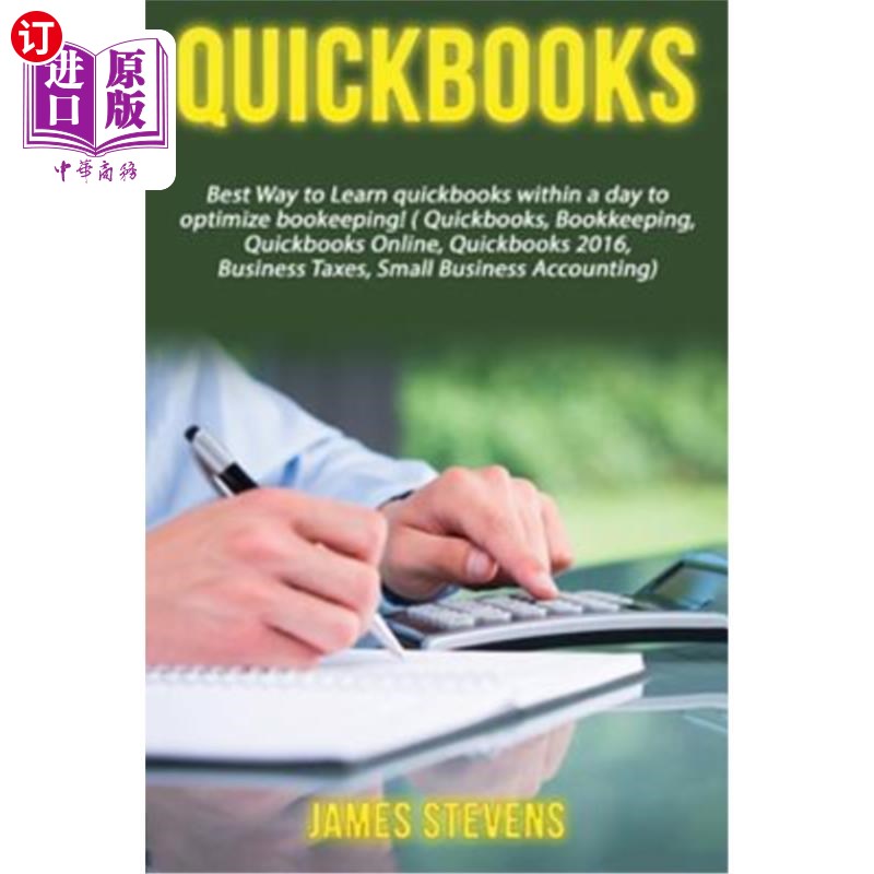 海外直订QuickBooks: Best Way to Learn QuickBooks within a day to optimize bookkeeping! ( 速记簿：最好的方式学习速记 书籍/杂志/报纸 经济管理类原版书 原图主图