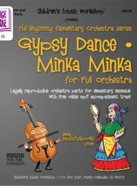海外直订Gypsy Dance / Minka Minka: Legally Reproducible Orchestra Parts for Elementary E 吉普赛舞蹈/Mink