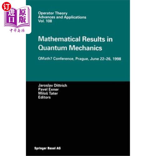 海外直订医药图书Mathematical Results in Quantum Mechanics: Qmath7 Conference, Prague, June 22-26 量子力学的数学结果