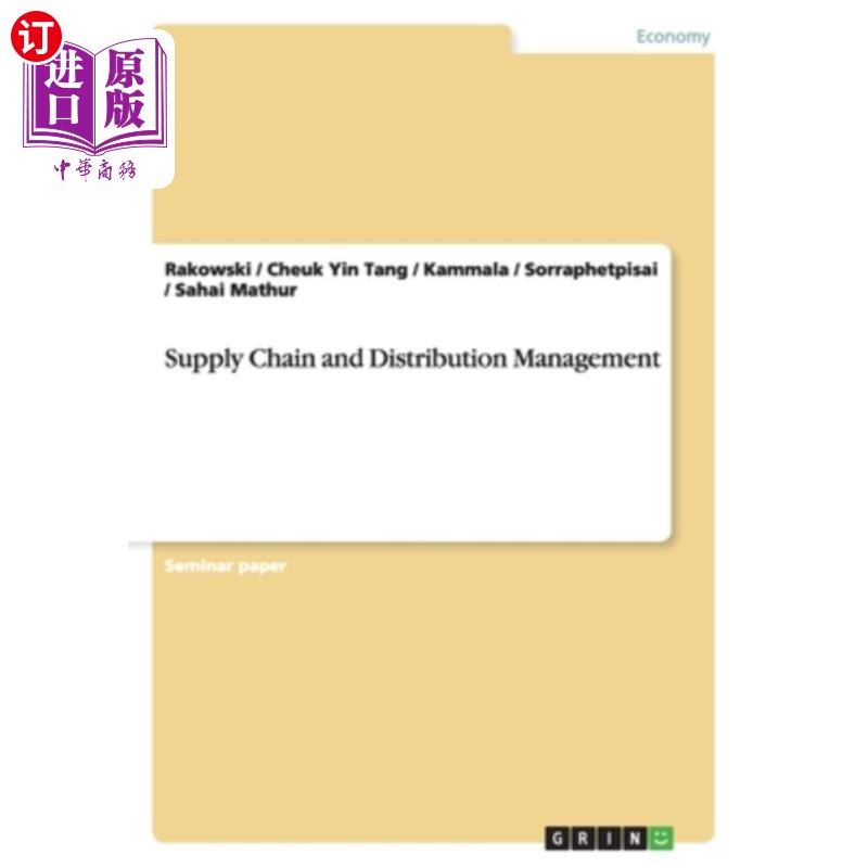 海外直订Supply Chain and Distribution Management 供应链和分销管理