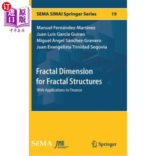 海外直订Fractal Dimension for Fractal Structures: With Applications to Finance 分形结构的分形维数及其在金融中的应用