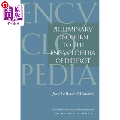 海外直订Preliminary Discourse to the Encyclopedia of Diderot 狄德罗百科全书初探