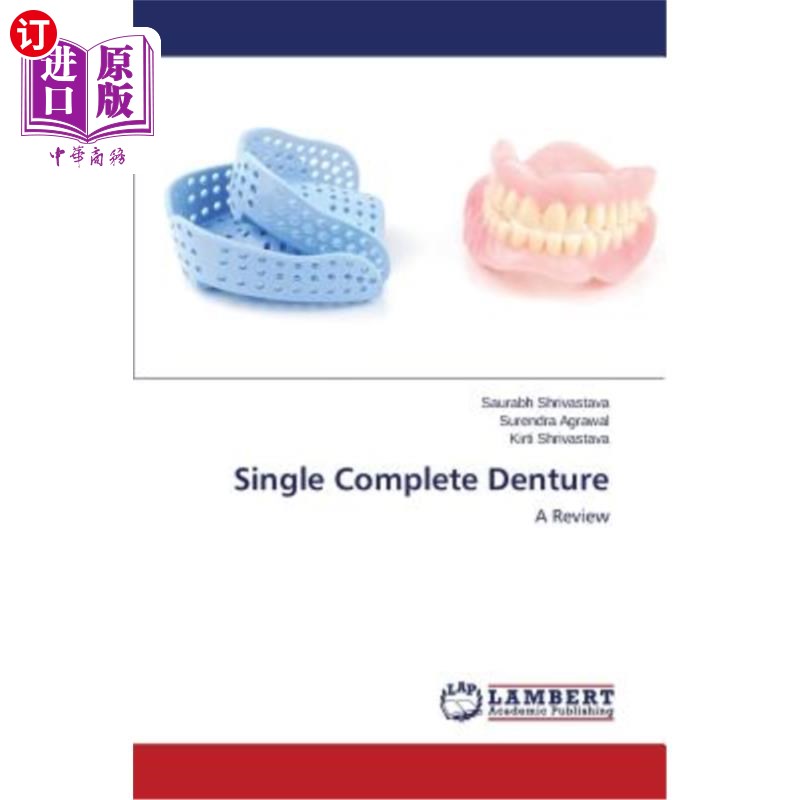 海外直订医药图书Single Complete Denture 单全口义齿