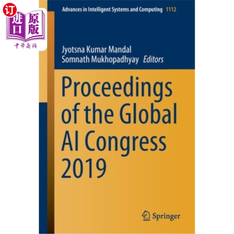 海外直订Proceedings of the Global AI Congress 2019 2019年全球人工智能大会会议记录