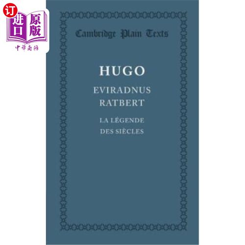 海外直订法语 Eviradnus Ratbert: La Légende Des Siècles 埃维拉德努斯·拉特伯特：拉根德·德斯克勒斯