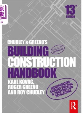海外直订Chudley and Greeno's Building Construction Handb... 查德利和格林诺的建筑施工手册