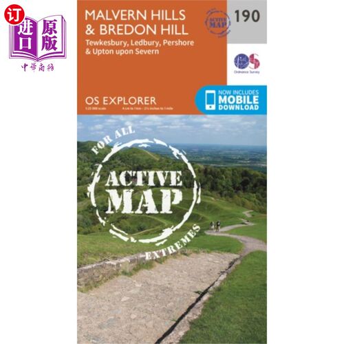 海外直订Malvern Hills and Bredon Hill 莫尔文山和布雷登山