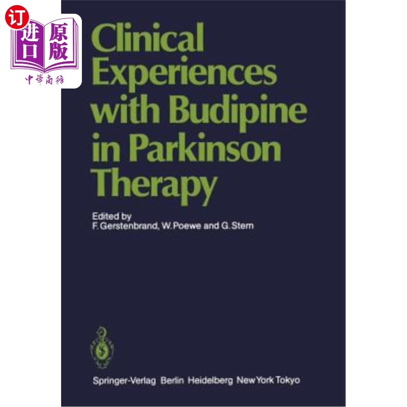海外直订医药图书Clinical Experiences with Budipine in Parkinson Therapy 布地平治疗帕金森病的临床经验
