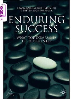 海外直订Enduring Success: What Top Companies Do Differently 持久的成功:顶尖公司的不同之处