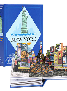 纽约快闪 立体书 英文原版 New York A Pop Up Book Dominique Erhard  纽约城市建筑 旅游指南 【中商原版】