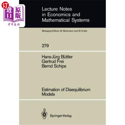 海外直订Estimation of Disequilibrium Models 非平衡模型的估计