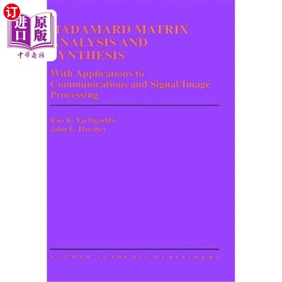 海外直订Hadamard Matrix Analysis and Synthesis: With Applications to Communications and  阿达玛矩阵分析与综合