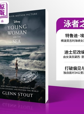 泳者之心 年轻女子与海 迪士尼电影小说 Young Woman and the Sea 英文原版 Glenn Stout Trudy Ederle故事改编【中商原版】