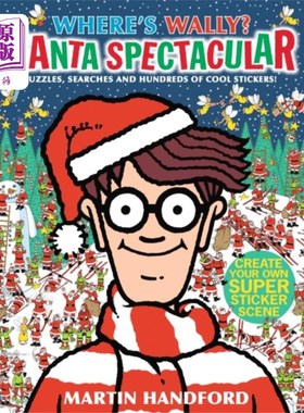 海外直订Where's Wally? Santa Spectacular Sticker Activit... 沃利在哪儿?圣诞老人壮观贴纸活动手册