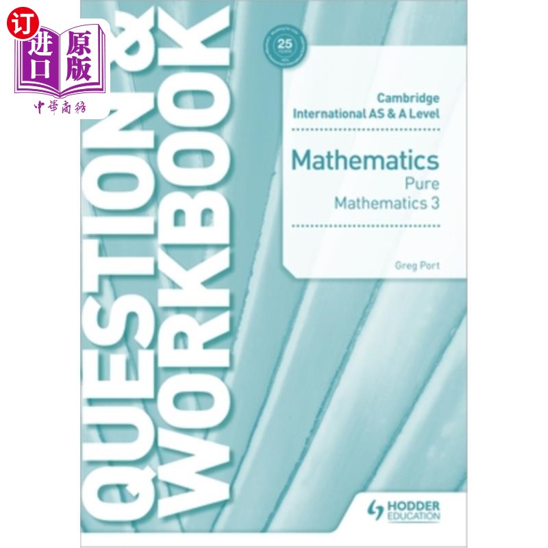 海外直订Cambridge International as & a Level Mathematics Pure Mathematics 3 Question & W 剑桥国际高级数学纯数学3题