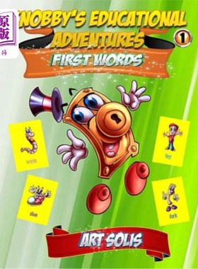 海外直订Knobby's Educational Adventures: First Words Book 诺比的教育冒险：第一本书