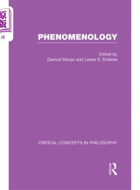 海外直订Phenomenology:Crit Con In Phil 现象学:批判哲学