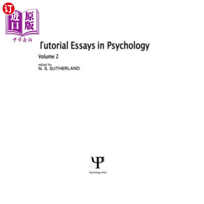 海外直订Tutorial Essays in Psychology 心理学辅导论文
