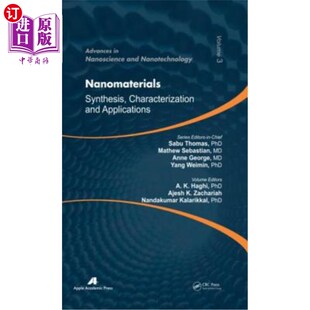 海外直订Nanomaterials: Synthesis, Characterization, and Applications 纳米材料:合成、表征和应用