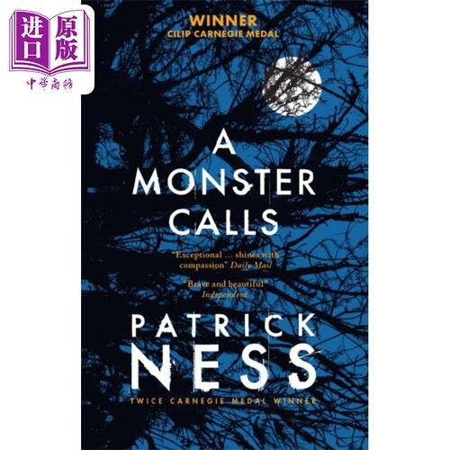 当怪物来敲门 英文原版 电影版 影视小说原著书籍 A Monster Calls 派崔克奈斯 卡内基文学奖 凯特格林威奖【中商原版】