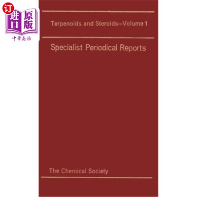 海外直订Terpenoids and Steroids: Volume 1 萜类和类固醇：第1卷