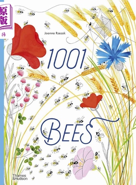 现货 一千只蜜蜂 1001 Bees 英文原版 儿童科普绘本 动物知识百科图画书 精装精品绘本 进口儿童读物 Joanna Rzezak【中商原版】