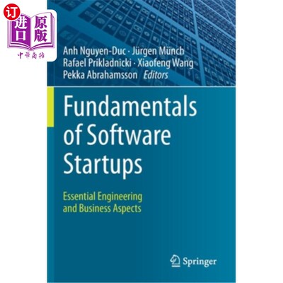 海外直订Fundamentals of Software Startups: Essential Engineering and Business Aspects 软件创业基础:基本工程和商业方