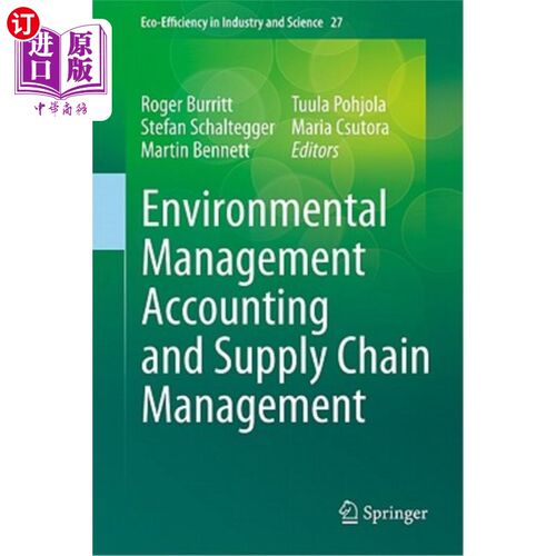 海外直订Environmental Management Accounting and Supply Chain Management 环境管理会计与供应链管理