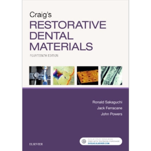 现货 Craig恢复性牙科材料 第14版 英文原版 Craig s Restorative Dental Materials Sakaguchi Ferracane【中商原版】Elsevier