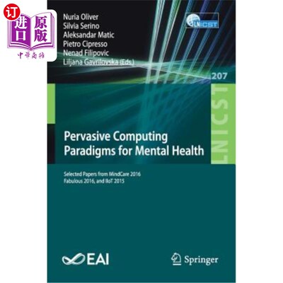 海外直订医药图书Pervasive Computing Paradigms for Mental Health: Selected Papers from Mindcare 2 心理健康普适计算范