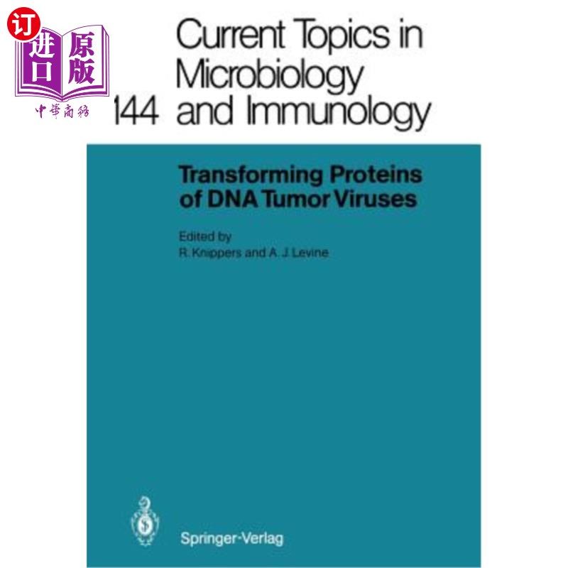 海外直订医药图书Transforming Proteins of DNA Tumor Viruses DNA肿瘤病毒转化蛋白