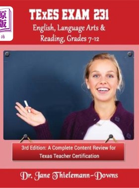 海外直订TExES Exam #231 English Language Arts & Reading, Grades 7-12 3rd Edition: A comp TExES考试#23
