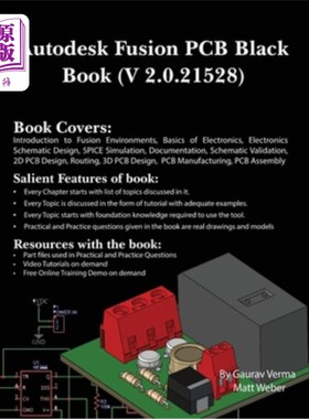 海外直订Autodesk Fusion PCB Black Book (2.0.21528): Feb. 2025 Autodesk Fusion PCB黑皮书（2.0.21528）：2025年2月
