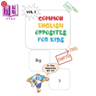 海外直订Common and Grade Kindergarten Vol Ages 4岁及 儿童常见对立 第2卷 Kids 1st For Opposites