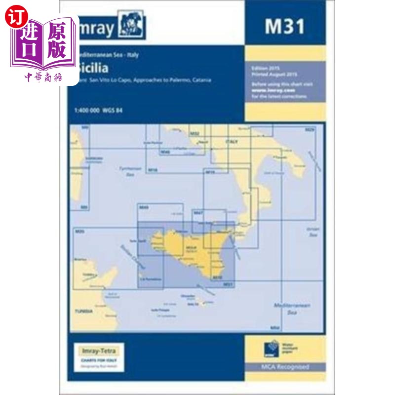 海外直订Imray Chart M31 射线图M31