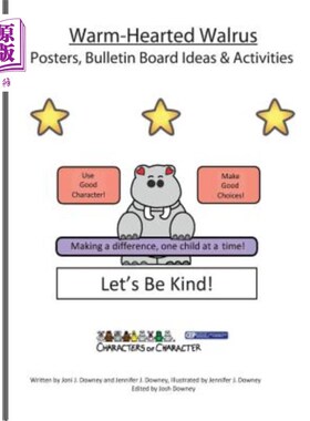 海外直订Warm-Hearted Walrus Posters and Bulletin Board Ideas and Activities 热心海象海报及布告栏创意及活动