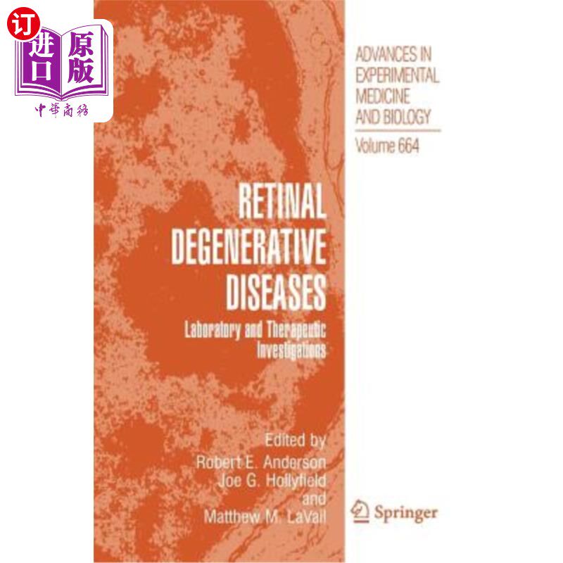 海外直订医药图书Retinal Degenerative Diseases: Laboratory and Therapeutic Investigations 视网膜退行性疾病:实验室和