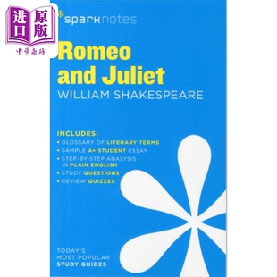Romeo and Juliet SparkNotes Literature Guide【中商原版】