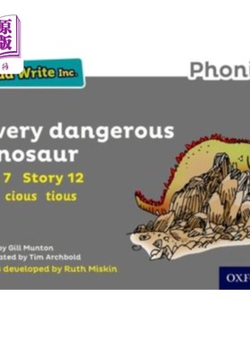 海外直订Read Write Inc. Phonics: Grey Set 7 Storybook 12... Read Write公司自然拼读:灰色系列7故事书12一只非常危险的