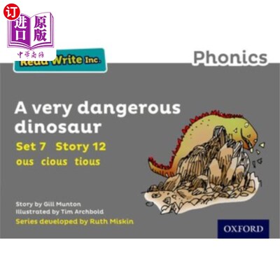 海外直订Read Write Inc. Phonics: Grey Set 7 Storybook 12... Read Write公司自然拼读:灰色系列7故事书12一只非常危险的