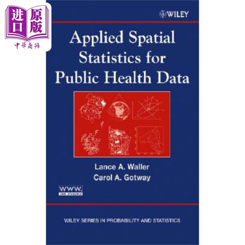 现货 公共卫生数据应用空间分析 Applied Spatial Statistics for Public Health Data 英文原版 Lance Waller 中商�