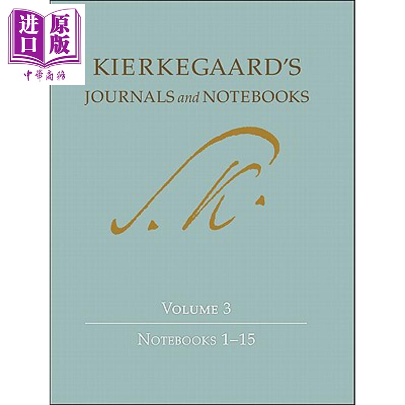 预售 齐克果 丹麦哲学家 日志与笔记 Kierkegaards Journals and Notebooks, Volume 3 英文原版 Soren Kierkegaard【中商原版】