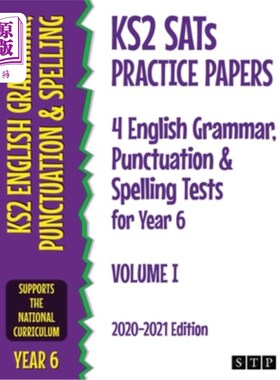 海外直订KS2 SATs Practice Papers 4 English Grammar, Punctuation and Spelling Tests for Y KS2 SATs练习