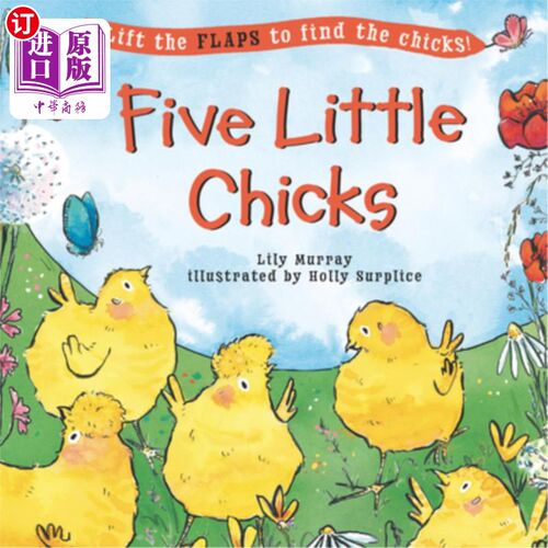 海外直订Five Little Chicks 五只小鸡