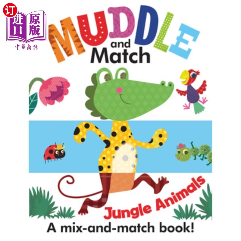 海外直订Muddle and Match Jungle Animals 混淆和匹配丛林动物