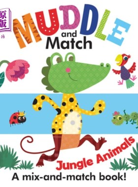 海外直订Muddle and Match Jungle Animals 混淆和匹配丛林动物